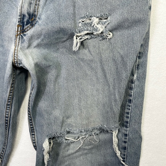 Levi’s 560 Comfort Fit Trashed Distressed Jeans Mens 36/34 Blue Denim Y2K 1609 - Picture 6 of 14